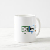 寝舞食べ舞バレエおもしろいダンサー女子 コーヒーマグカップ (正面右)