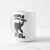 寝袋の人々は柔らかいタコスのようです コーヒーマグカップ (正面左)