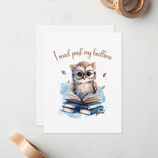 寝読過去 ノートカード (正面/裏面インサイチュ)