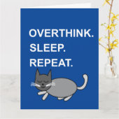 寝返り寝猫あいさつ カード (黄色い花)