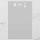 寝野球食べ用文房具 便箋 (正面)