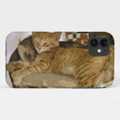 寝食ジンジャータブビーキャット子猫ケース Case-Mate iPhoneケース (裏面(横))