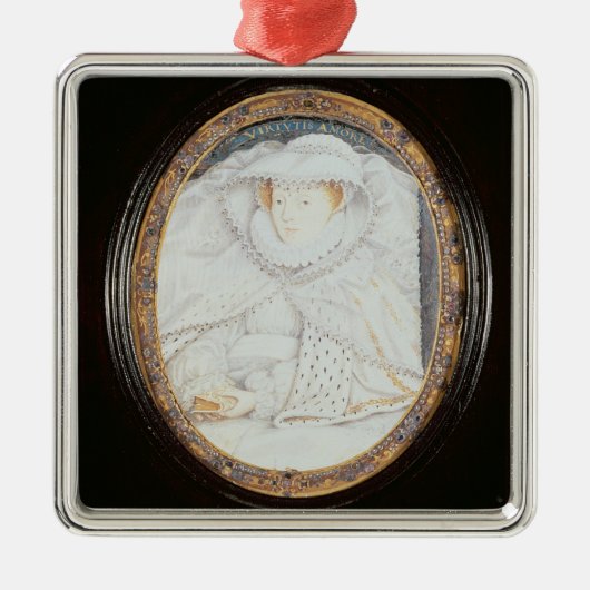 寡婦としてスコット(1542-87年)のメリー女王 メタルオーナメント (正面)