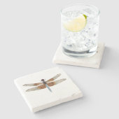 寡婦のスキマーのトンボのコースター ストーンコースター (横)