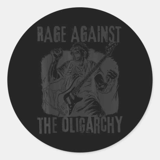 寡頭政権に対する怒りバーニー・サンダース戦い運命 ラウンドシール (正面)