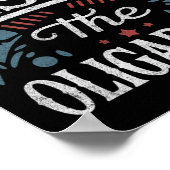 寡頭政治アンチトランプに抵抗する ポスター (角)