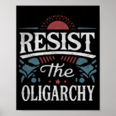寡頭政治アンチトランプに抵抗する ポスター (正面)
