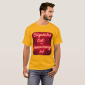 寡頭追放 – 民主主義 Tシャツ (正面フル)