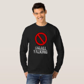寡黙な反社会的人間・内向型の人間のための面白いミーム Tシャツ (正面フル)