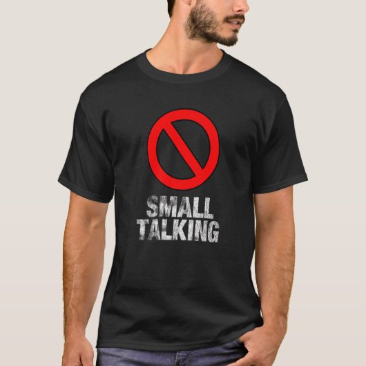 寡黙な反社会的人間、内向的な人間のためのミーム Tシャツ (正面)