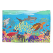 寧波カラフルサンゴ礁 枕カバー (裏面-左)