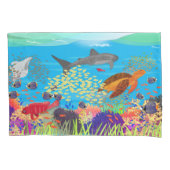 寧波カラフルサンゴ礁 枕カバー (正面左)