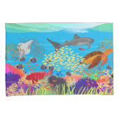 寧波カラフルサンゴ礁 枕カバー (正面右)