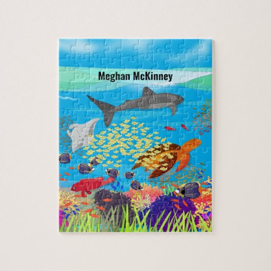 寧波鮮やかサンゴ礁インスパイア ジグソーパズル (縦)