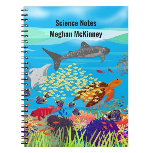 寧波鮮やかサンゴ礁インスパイア ノートブック (正面)