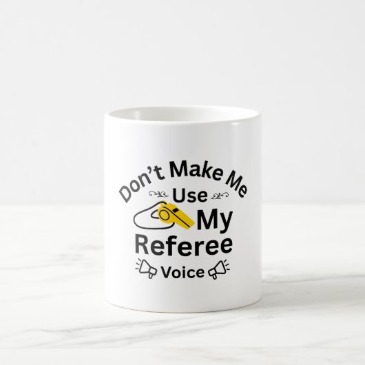 審判の声を使わせないで コーヒーマグカップ (中央)