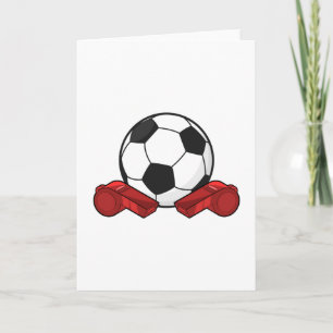 審判の笛 & サッカー ボール カード