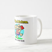 審判員のレッド・カードの飲み物用品 コーヒーマグカップ (正面右)