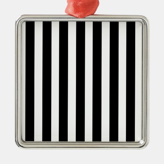 審判員は縞で飾ります メタルオーナメント (正面)
