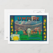 審判員レモンラベルクレモント, CA ポストカード (正面/裏面)