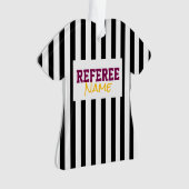 審判員名 スポーツチーム カラー ストライプ オーナメント (正面)
