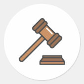 審判用ハンマー ラウンドシール (正面)