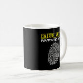 審査員指紋警察 コーヒーマグカップ (正面右)