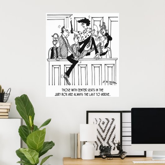 審査員漫画4657 ポスター (ホームオフィス)