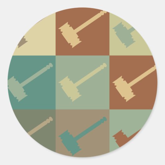 審査技ポップ・アートの術 ラウンドシール (正面)