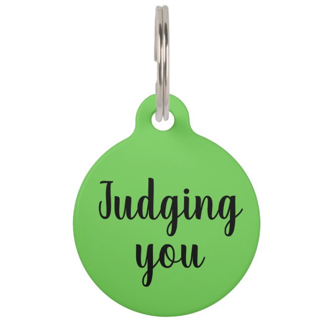 審査 ペット　ネームタグ (正面)