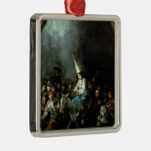 審理によって酷評される女性 メタルオーナメント (右)