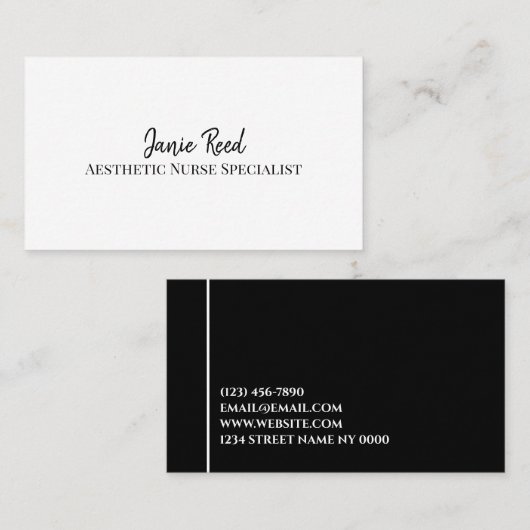 審美ナース専門注射器 名刺 (正面/裏面)