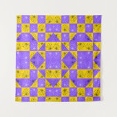 審美幾何学模様 タペストリー (正面(横))