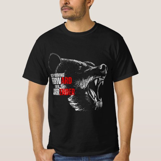 審美性保前方動動する動物スケッチ引用文 Tシャツ (正面)