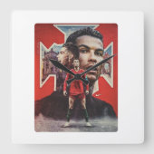 審美時計 スクエア壁時計 (正面)