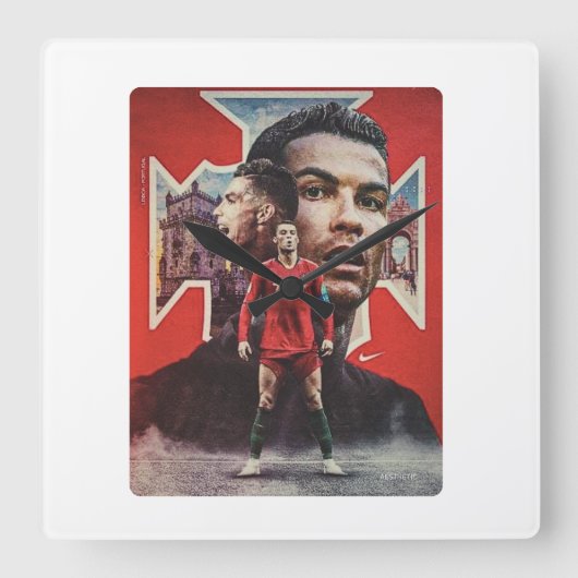 審美時計 スクエア壁時計 (正面)