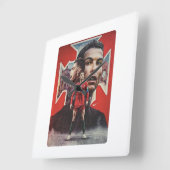 審美時計 スクエア壁時計 (傾斜)