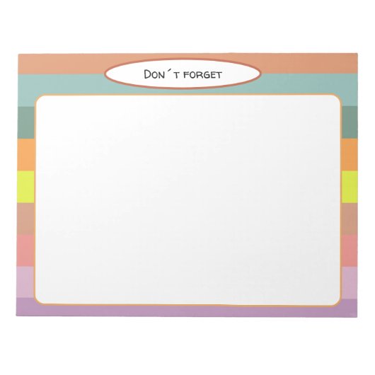 審美景観線メモ帳 ノートパッド (正面)