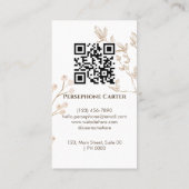 審美植物黄金フローラソフトベージュクリーン 名刺 (裏面)