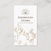 審美植物黄金フローラソフトベージュクリーン 名刺 (正面)