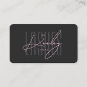 審美的なピンクの発疹のテクニシャンメイクアップスタイリスト 名刺 (正面)