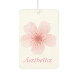 審美的なピンクの花 カーエアーフレッシュナー