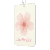 審美的なピンクの花 カーエアーフレッシュナー (左)