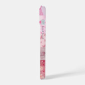 審美的なピンクフォンケース iPhone 15ケース (左側面)