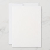 審美的なブルーのフローラ園 招待状 (裏面)