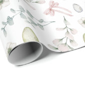 審美的なホワイトイースター ラッピングペーパー (ロールコーナー)