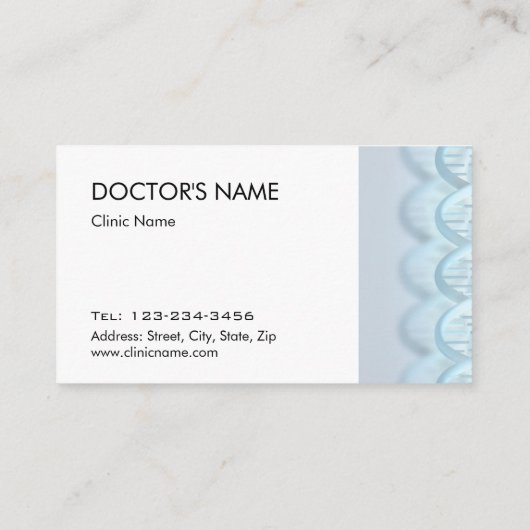 審美的な医者による目のまわりのBotoxの注入 名刺 (裏面)