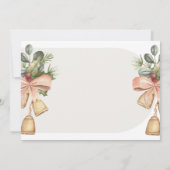 審美的な水の色クリスマスベビーシャワー 招待状 (裏面)