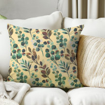 審美的な緑色の花葉模様