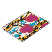 審美的な花柄 ノートブック (左側)